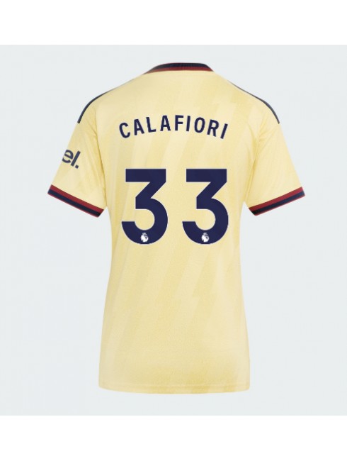Arsenal Riccardo Calafiori #33 Ausweichtrikot für Frauen 2026-27 Kurzarm Arsenal Riccardo Calafiori #33 Ausweichtrikot für Frauen 2026-27 Kurzarm